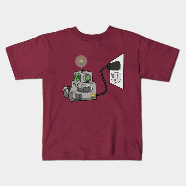 Plug In Kids T-Shirt by koifish